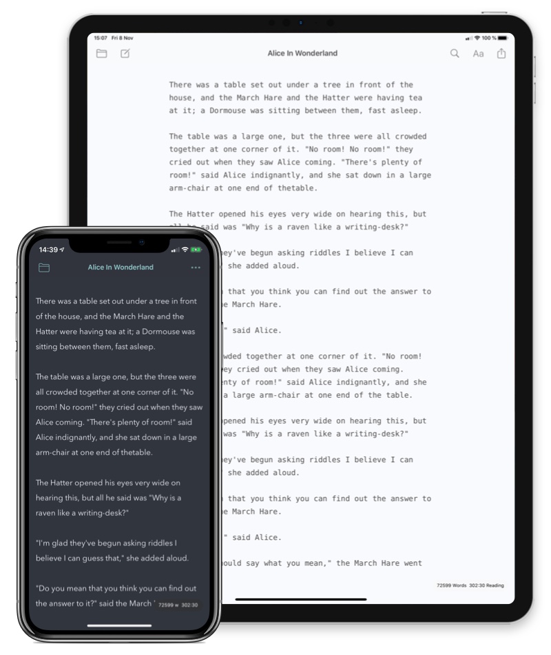 iWriter for iPad and iPhone